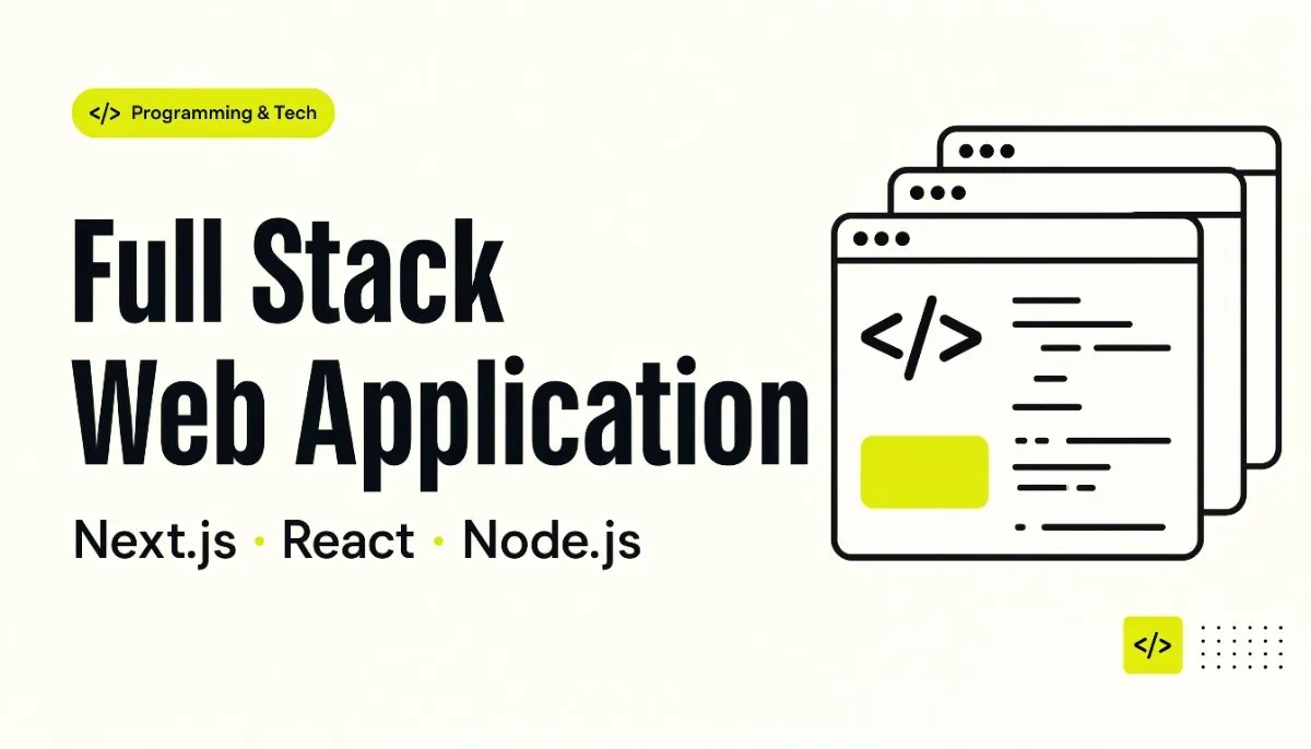 I will build a custom full stack web application with Next.js React Node.js